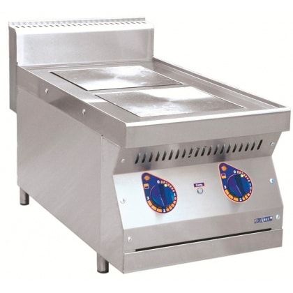 Плита электрическая ABAT ЭПК-27Н двухконфорочная без жарочного шкафа (полностью нерж, серия 700)