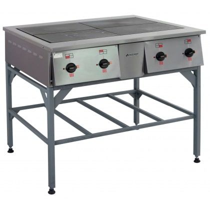 Плита электрическая ТУЛАТОРГТЕХНИКА ПЭ-0.48Н четырехконфорочная без жарочного шкафа